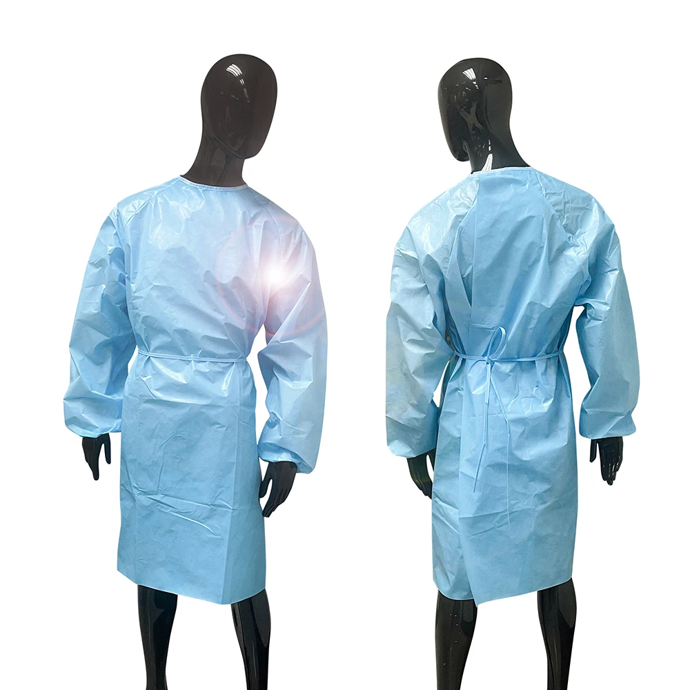 Wholesale Modern Design Cheap Price Water Proof Disposable Yellow White Blue Level 3 AAMI Gown For Adult