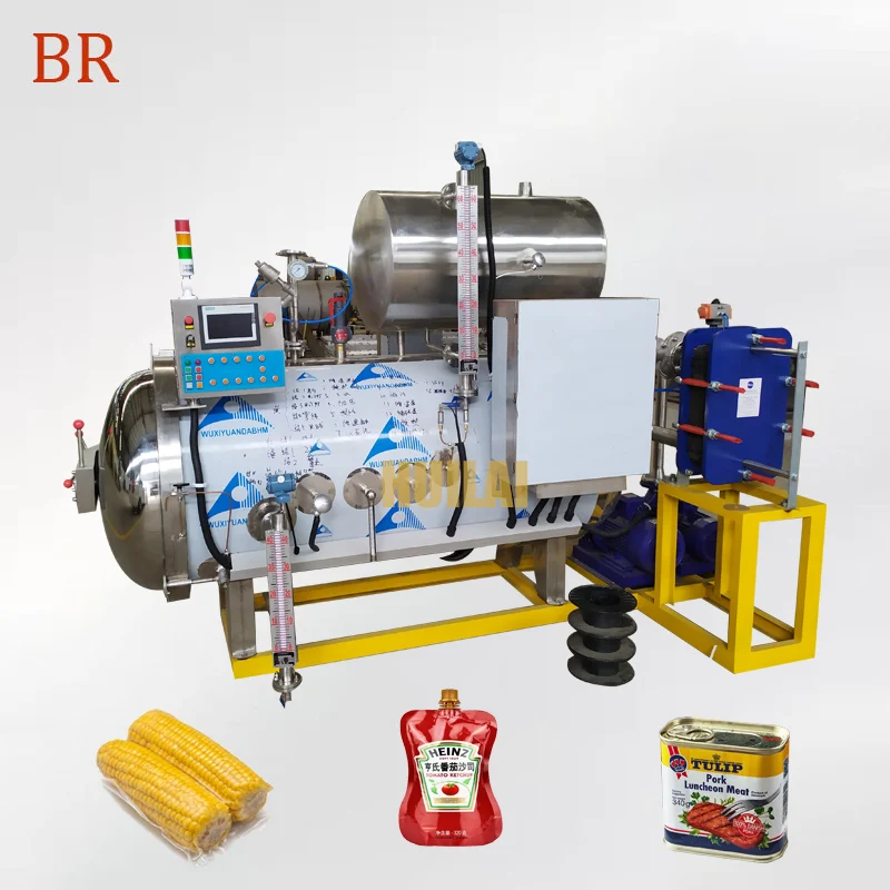 industrial food sterilizer autoclave water spray retort machine price