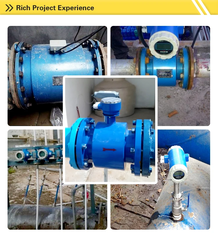 0.5~10 m/s smart electromagnetic flow meter magnetic water flow sensor