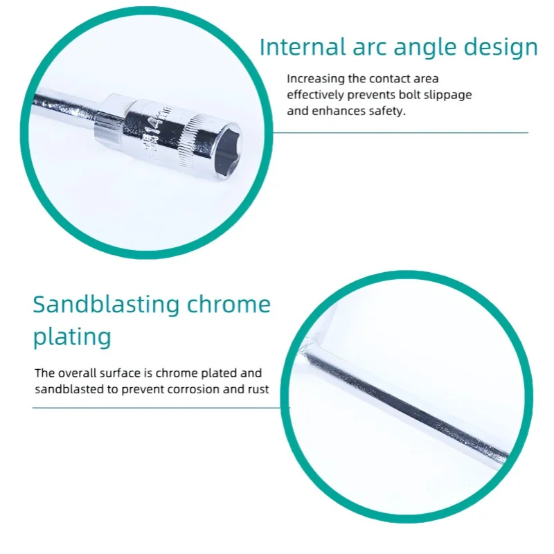 Shandong Jinggong Chromium Vanadium Steel Y-shaped Trident Sleeve (10x12x14mm) - Powerful Multi purpose Tool Set