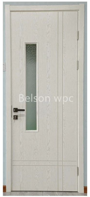 BES Modern Design White PVC Melamine WPC Abs Door Waterproof Internal Finish for Apartments Wood Veneer Primer Door for Sale