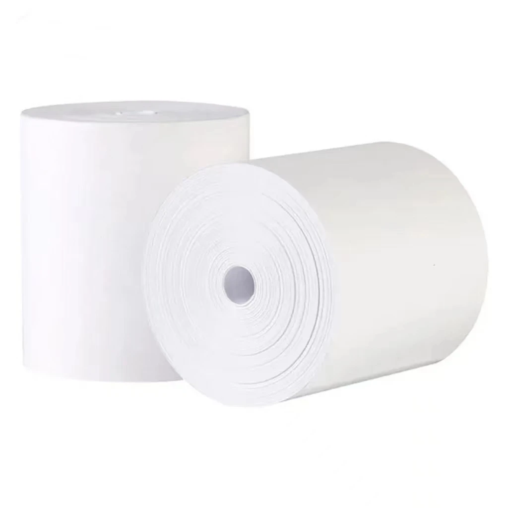 Factory Direct  Custom Thermal Fax Coreless Paper Roll POS ATM Receipt Cashier Till Rolls 57*30 80*80 Thermal Printer Paper