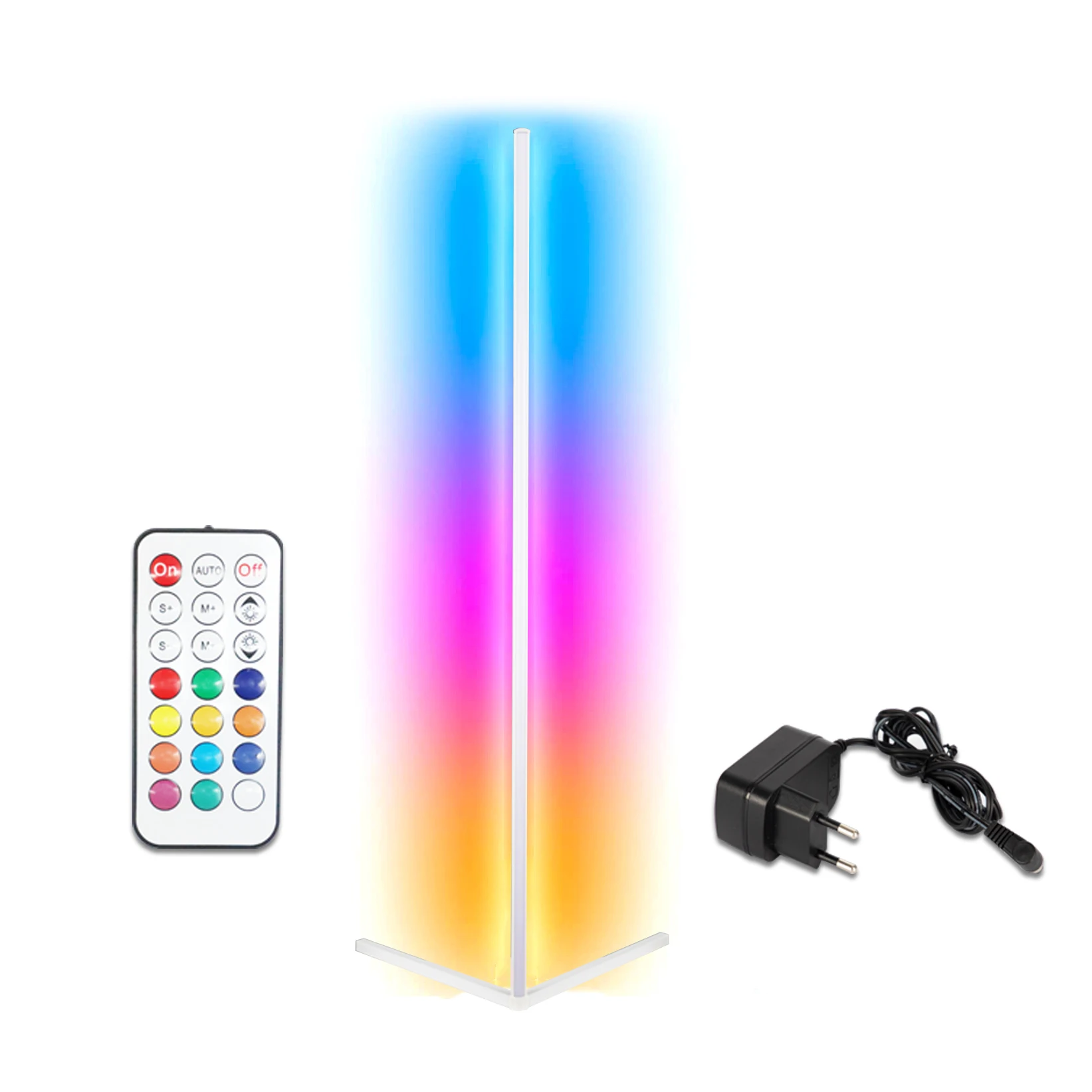 Hot Sale PVC 12W Modern Colorful Tripod Tall Standing Magic RGB Color Smart LED Corner Lights