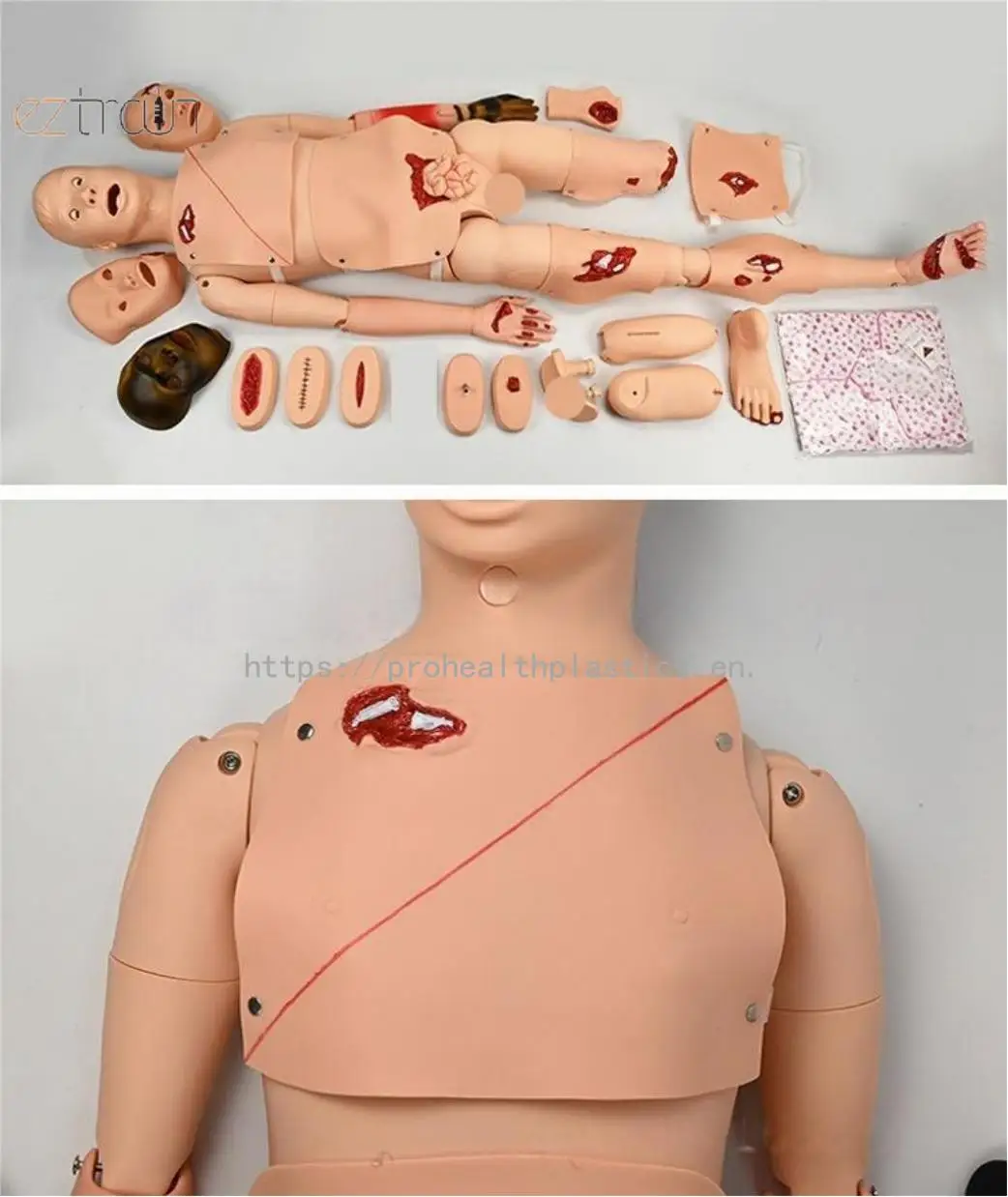 Advanced Fully Functional Medical Science Trauma Care Manikin for Trauma Training