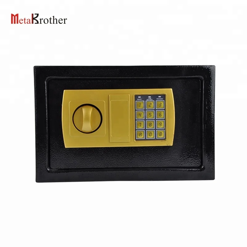 Factory sales Security metal fireproof digital code lock Cash safe Electronic Money Safe Steel Mini safe Hotel Family Room
