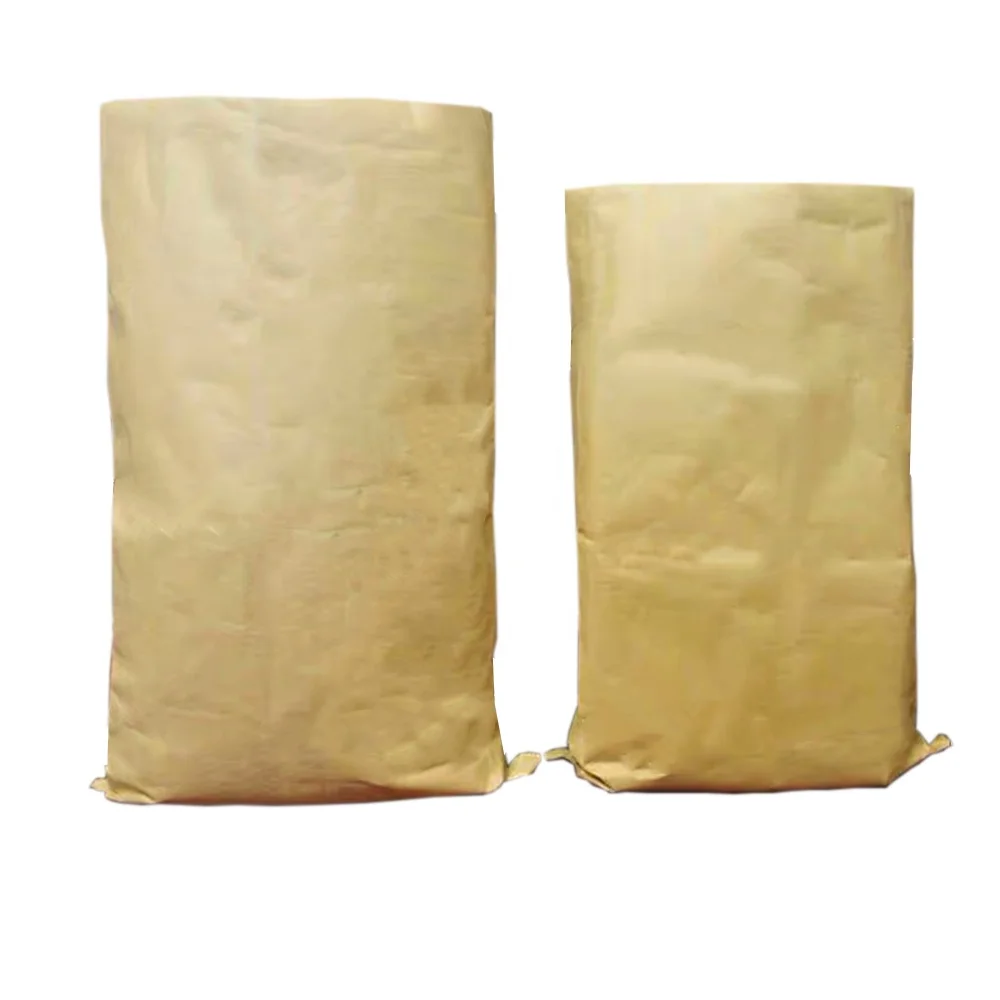 25kg 40kg 50kg 3 layers Industrial Valve brown sewing cement kraft paper bag