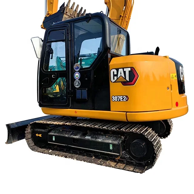 Небольшой рабочий день оригинальный подержанный экскаватор Caterpillar CAT 307E2 mini micro 7 тонн