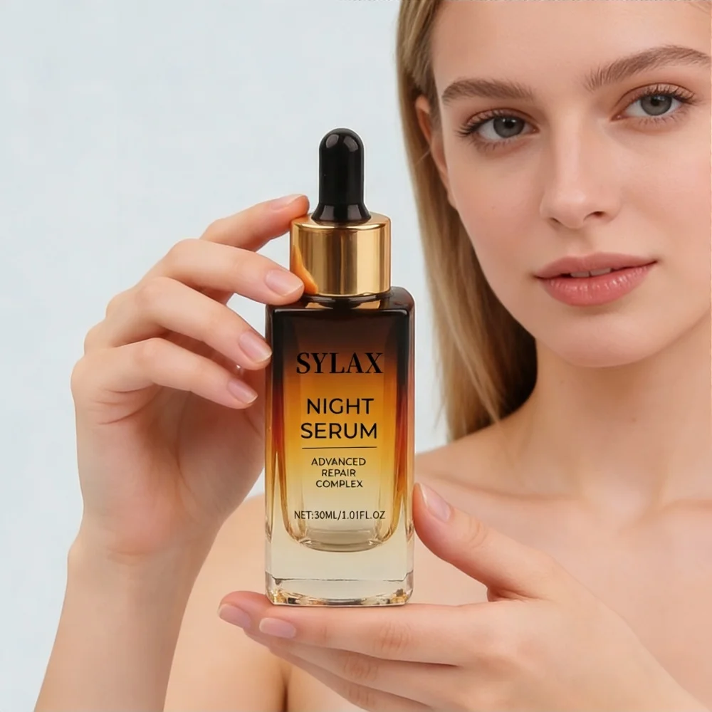 OEM ODM Сыворотка для ночного восстановления 30 мл с гиалуроновой кислотой и пептидами ночная сыворотка разглаживания упругости кожи антивозрастной восстанавливающий уход оптовая продажа