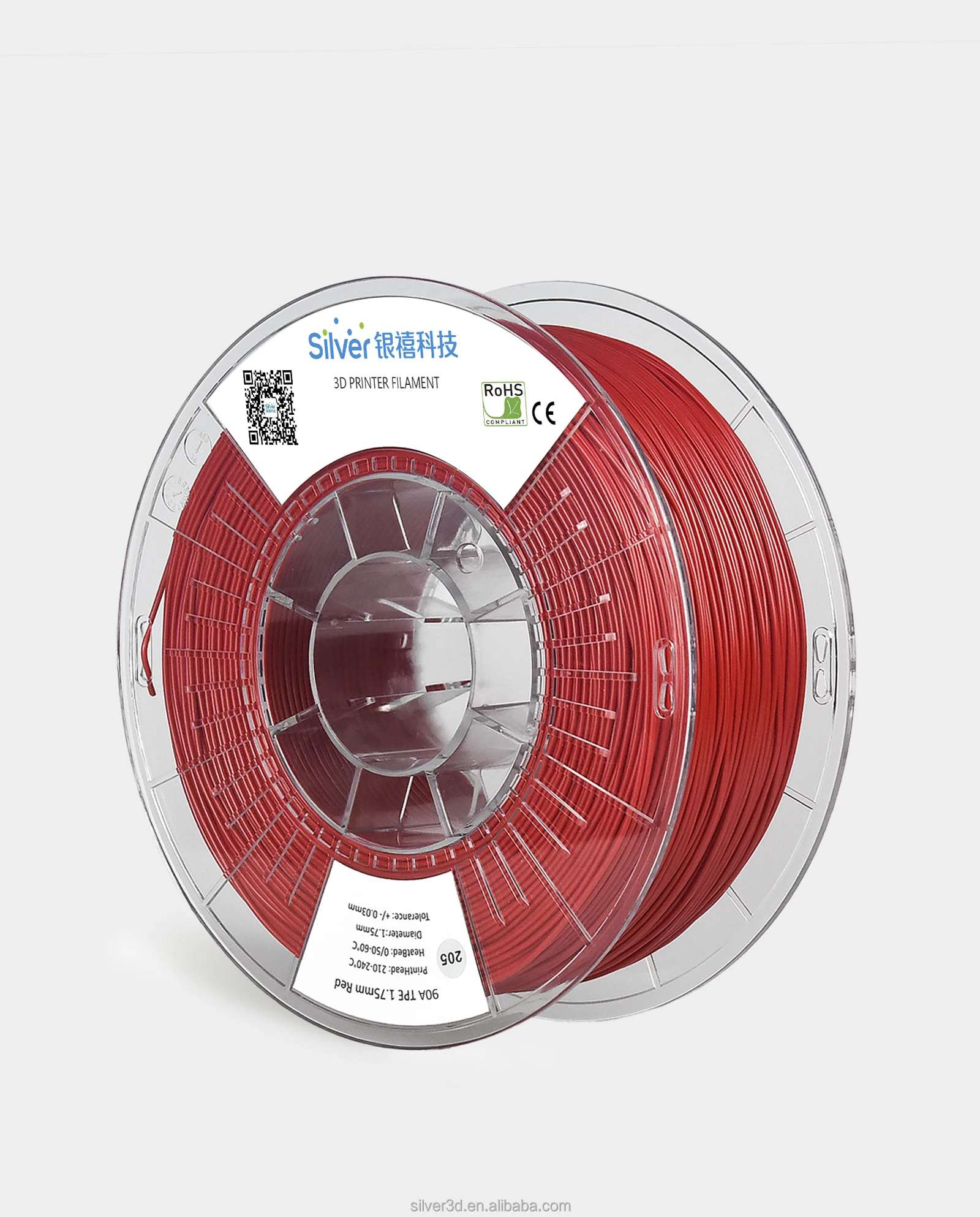 Top Quality TPU filament 1.75mm 2.85mm Plastic TPU 3d filament 95A 92A for 3d printing