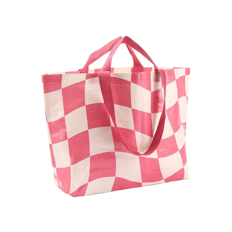 Wholesale Custom Printed Eco-Friendly Recyclable Polypropylene Tote Bag Grocery TNT PP Laminated Woven Shopping Bag for Gifts