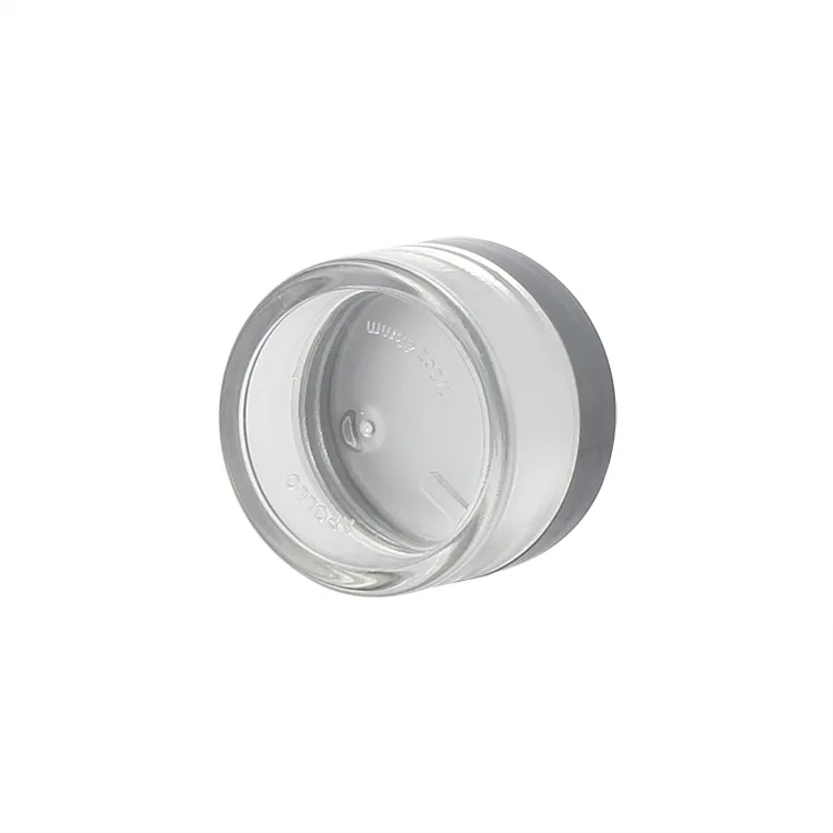 Customized 15g 0.5oz Lip Scrub/Balm Frost Cosmetic Plastic PS Jars With sliver golden Lid