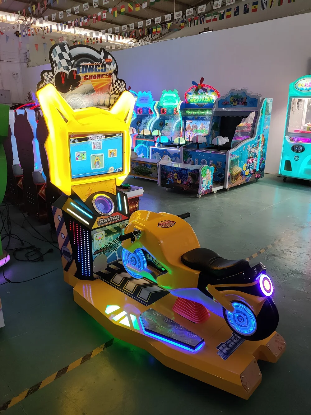 Coin Operated Super Bikes Crazy Motor Kiddie Rides Kid Children Child Arcade Game Machine For Sale