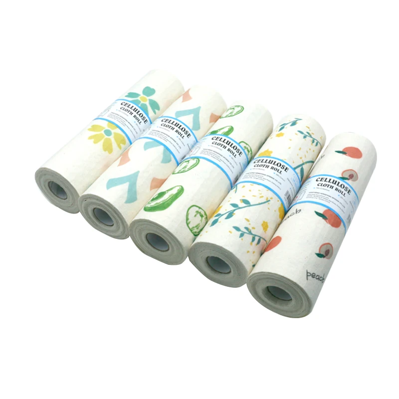 The New Fashion Colorful Swedish dish cloth  Kitchen Cellulose rolls