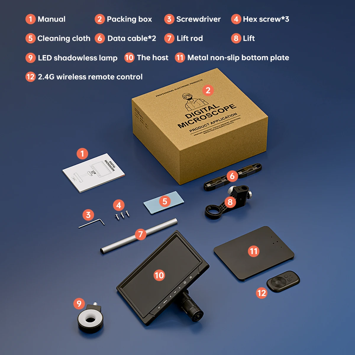 ALEEZI Wholesale 351-B 1080P Microscope Electronique 50-1200x Digital Microscope For Mobile Repair With 10.1-inch LCD Screen