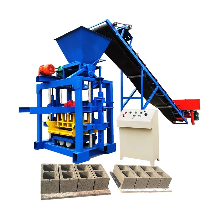 QT4-35 concrete block making machine brick machine