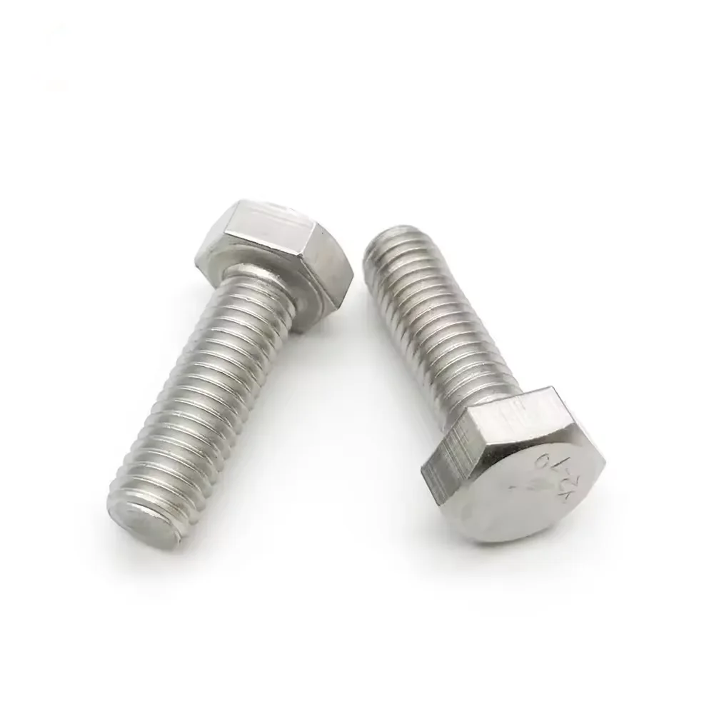 Professional Manufacturer Hex Bolt Fasteners Bolt M4 M6 M8 M10 M12 DIN933/DIN931 Stainless Steel hex head bolt