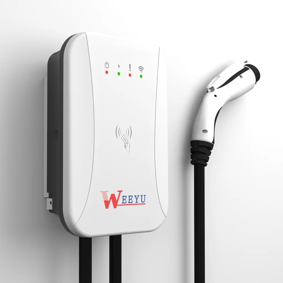 Зарядное устройство Weeyu OCPP для электромобилей настенная зарядная станция EV с