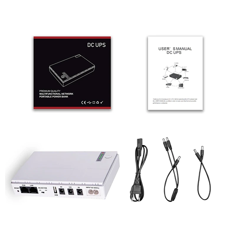 CW UPS Mini 5V 9V 12V 15V 24V 36W портативные мини для маршрутизатора Smart DC