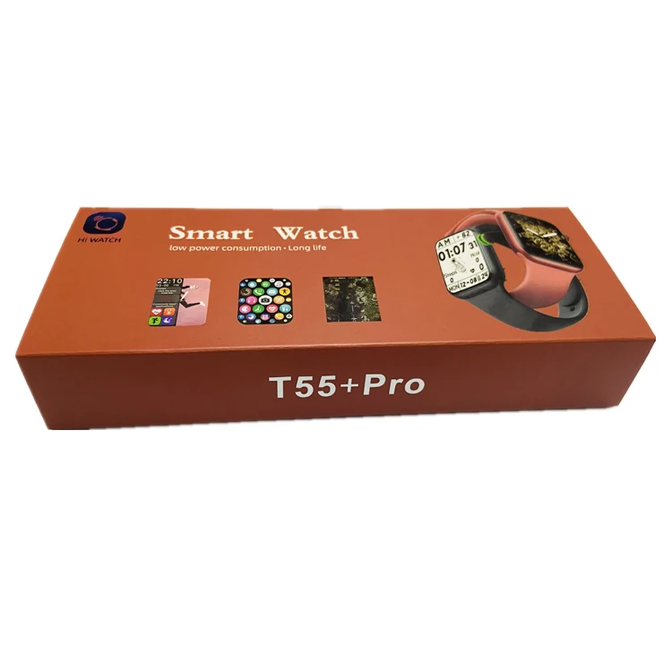 Wholesale factory  Smartwatch Luxury Watch FItness Sport Quartz Watches Smart Bracelet Smart Watch T55 Seri 6 T55 Plus T55 Pro