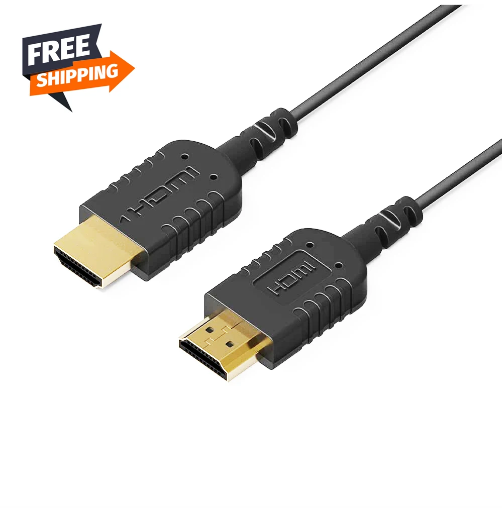 FARSINCE thinnest hdmi cable 40AWG coaxial cable ultra slim thin soft and flexible hdmi cable 2.5mm OD 4K@60hz