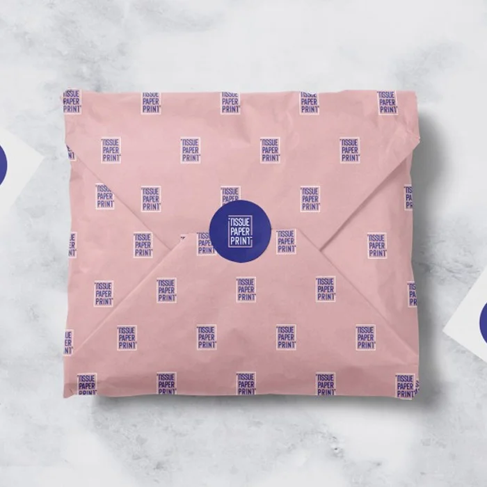 custom round logo tissue paper label etiquetas glossy sheet product packaging adhesive sticker for luxury gift box