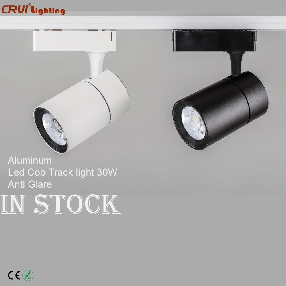 Cloth Conductive Aluminum 30 Watts COB Commercial Track Light for Home Office