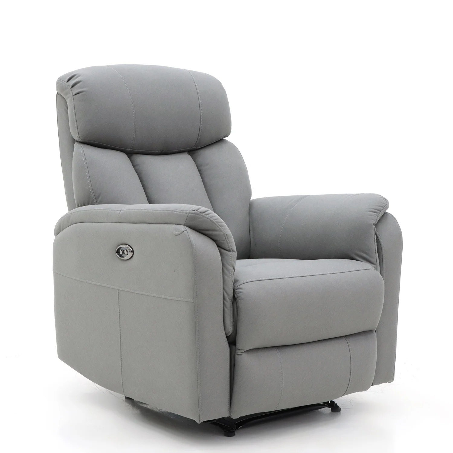 Geeksofa Factory Wholesale Lazy Boy Modern Microfiber Fabric Power Electric Recliner Chair with Massage and Heat for Living Room