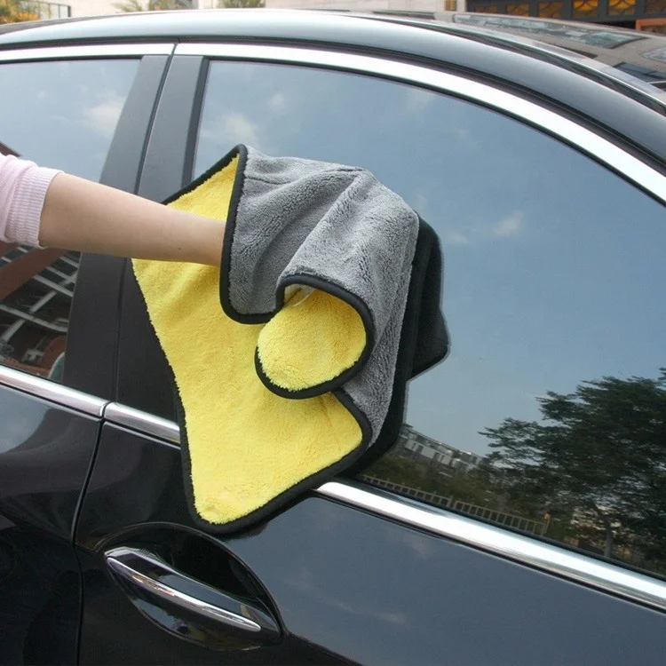 
1000gsm Plush Car Buffing Polishing Towel Microfiber Cleaning Cloth 