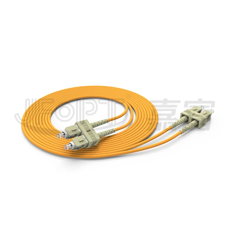Multi mode fiber optical jumper cable duplex 3.0mm PVC LSZH OM3 patch cord SC connector