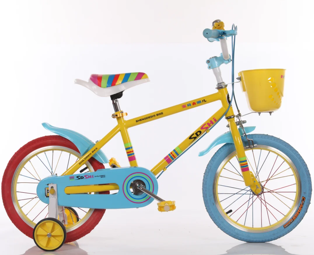 Детский спортивный гоночный мини-велосипед с 4 колесами для девочек/детский велосипед с корзиной