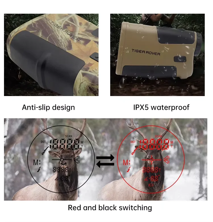 Affordable Price 0.15 Seconds Fast Reading Laser Rangefinder for Archery Bow Hunting Shooting Birdwatching