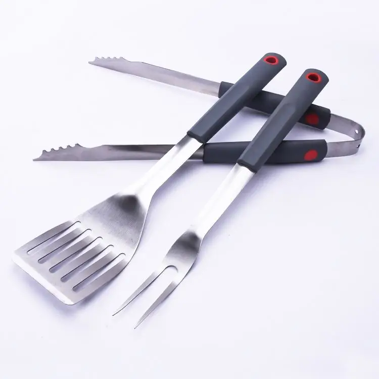 3 шт., набор инструментов для барбекю, из нержавеющей стали