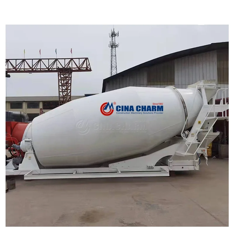 Hot selling 5cbm concrete mixing trailer concrete mixer truck ready mix concrete mixer truck price