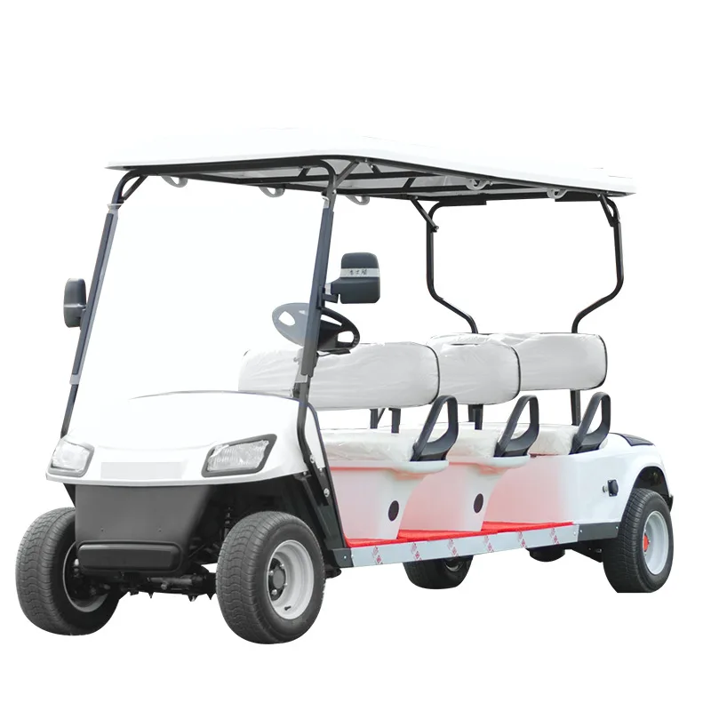 New design 6 seats hunting golf cart wholesale price golf buggy 72V lithium golf car with icebox