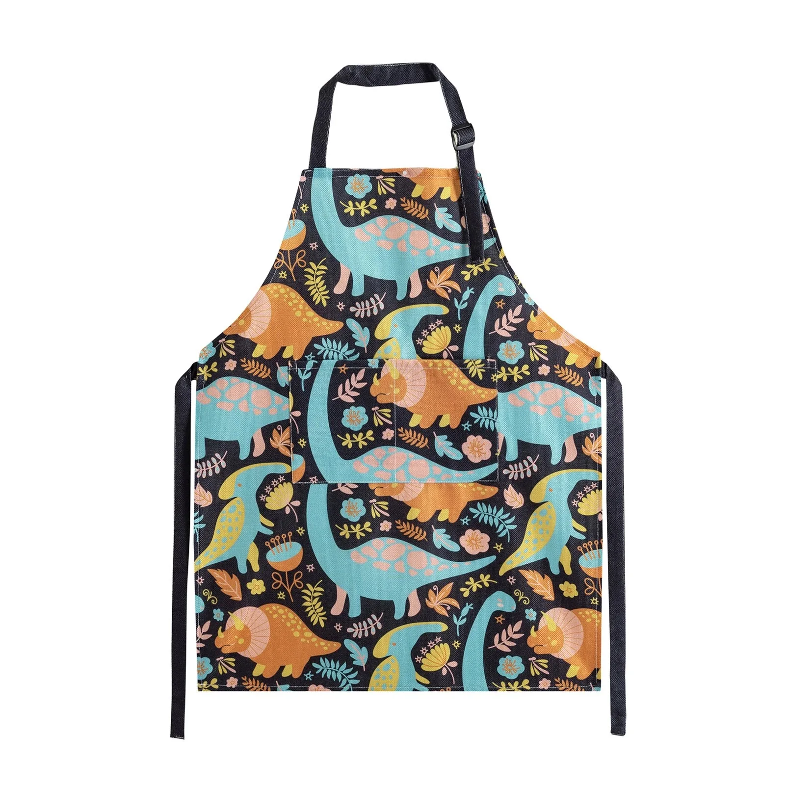 Custom printed cute kids cotton apron kitchen painting apron for kids cooking kid apron