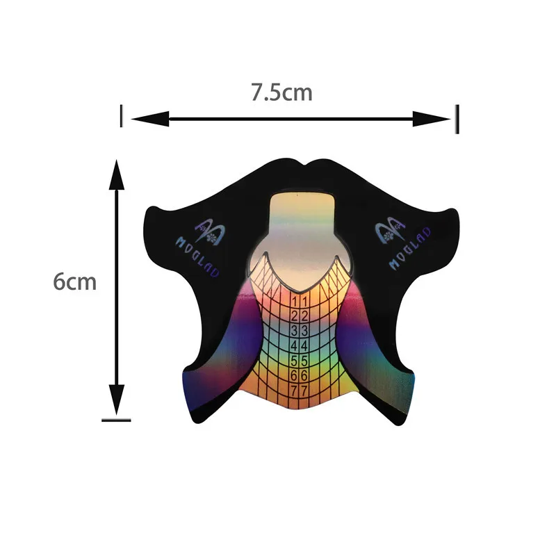 Hot Sale 300/100pcs Nail Extension Paper Holder Roll UV Gel Tips Forms Laser Phototherapy Extend Sticker Manicure Gel Tools