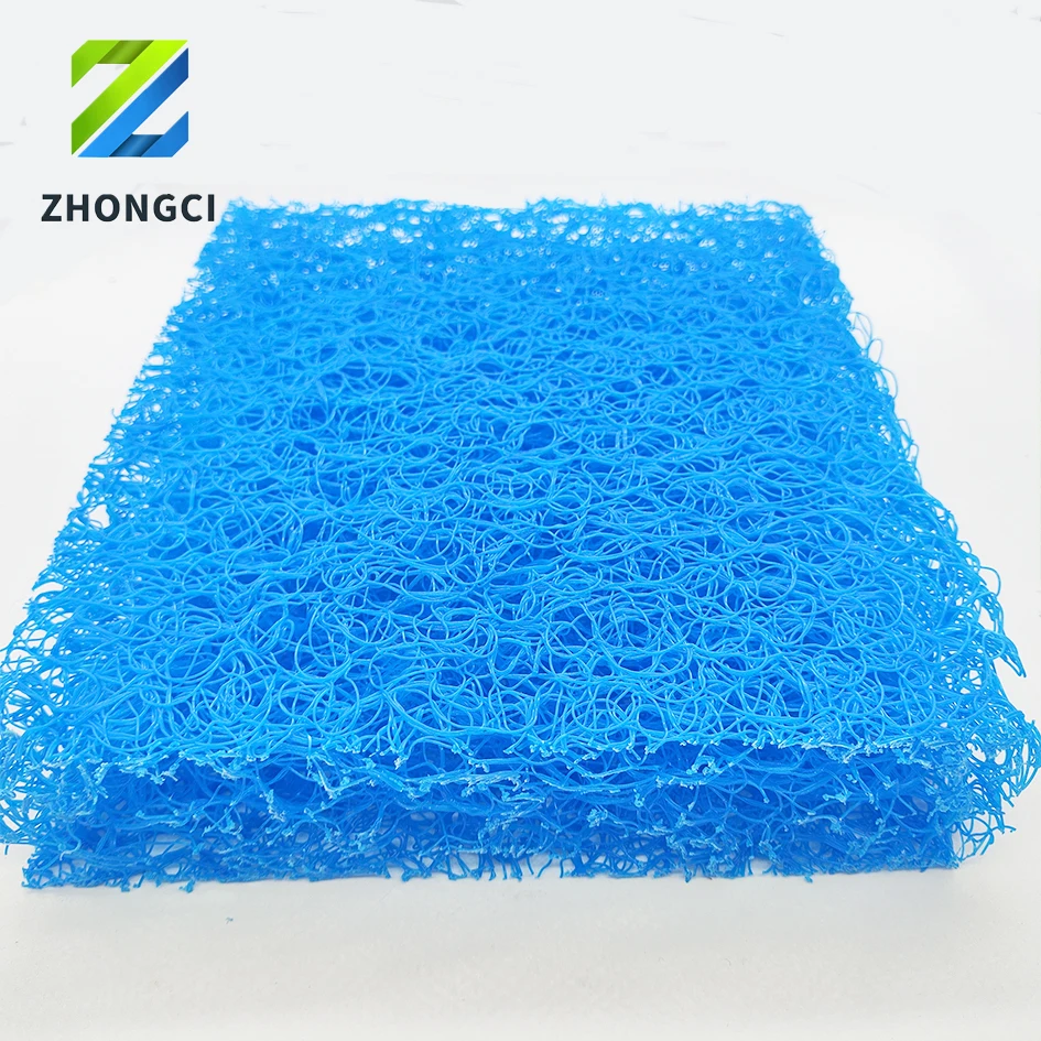 Rattan cotton new aquarium fish pond filtration biochemical pond filter material biochemical felt water filtration white  blue