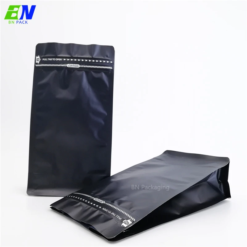 Eco friendly sachet flat pouch packaging Kraft compostable heat seal bags