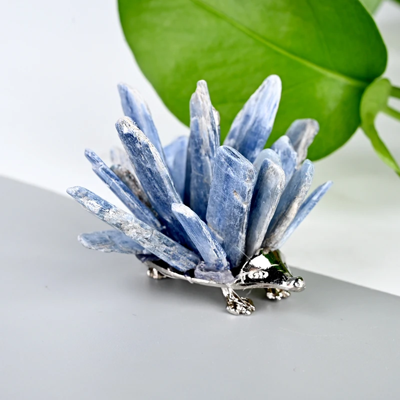 Natural Clear Quartz Hedgehog Crystal Amethyst Citrine Hedgehog Crystal Energy Animal Home Decoration Reiki Healing Crystal Gift