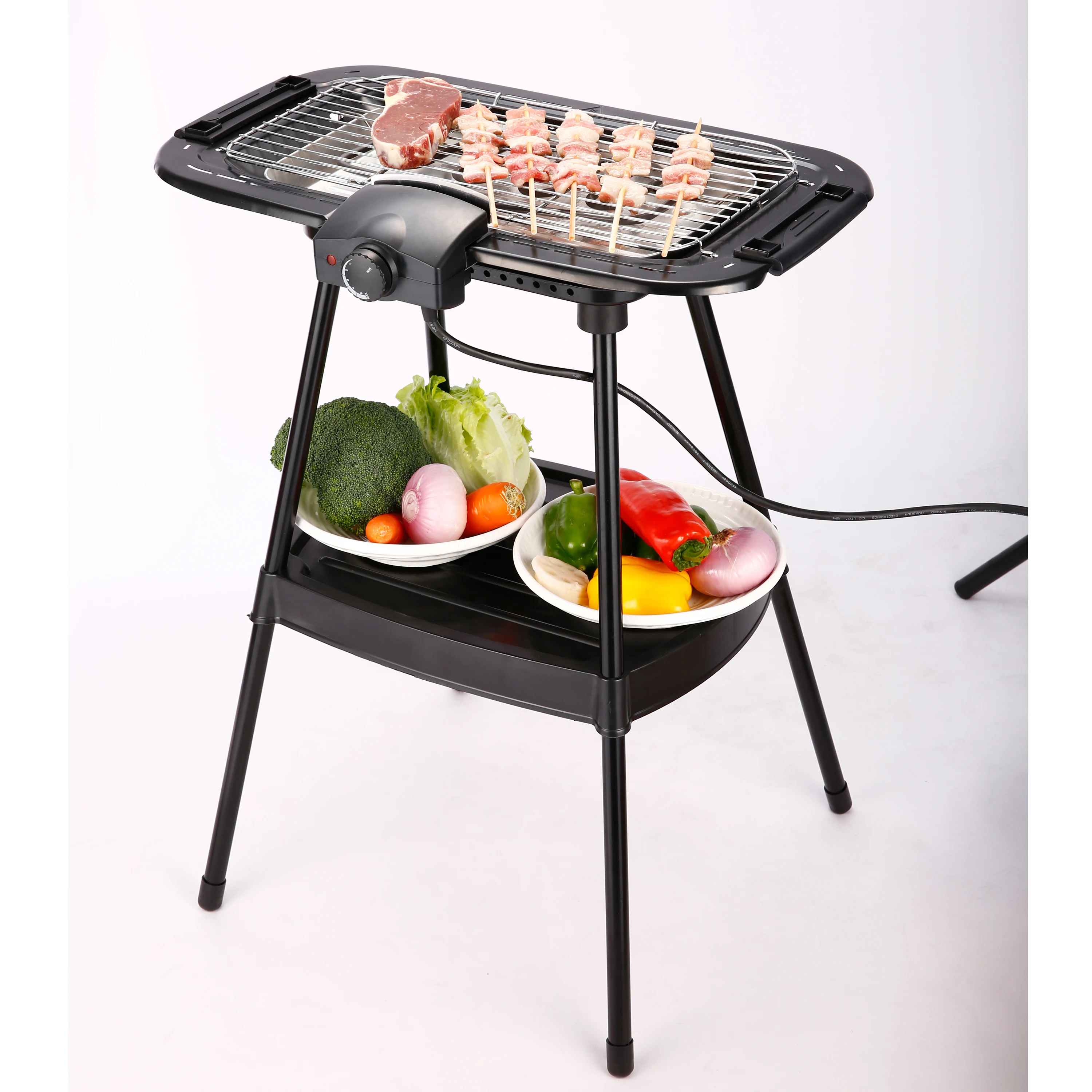 
Large grill rack grid electrique electric BBQ barbecue grill kebab for outdoor use on stand and indoor use on table 