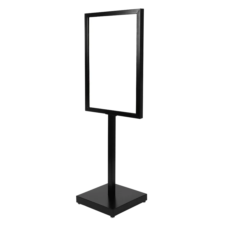 Black Powder Coating Advertising A Frame Sidewalk Sign Frame