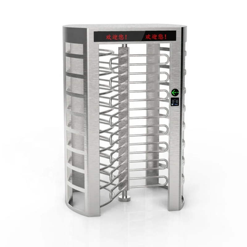 Fingerprint Access Control Rotating Gate Full High Turnstile Door/Full Height High Security Turnstile