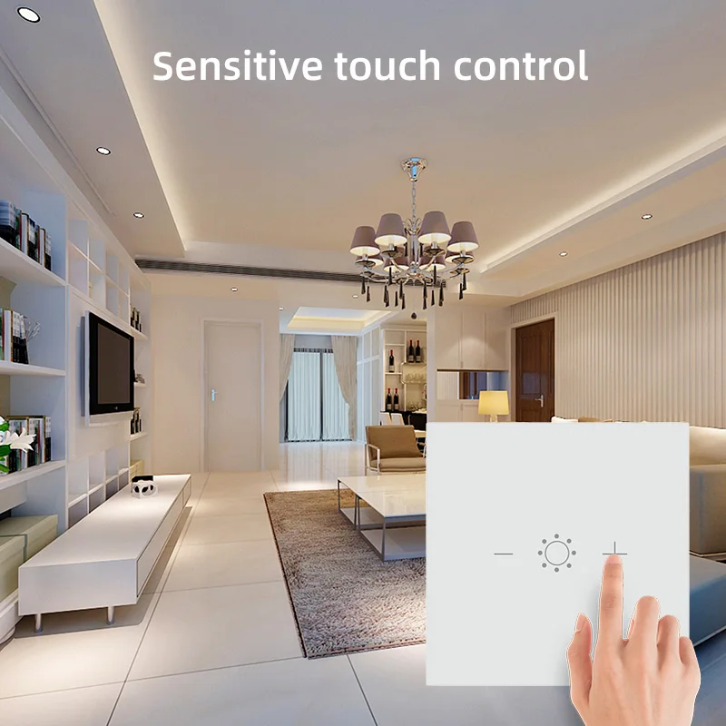  Переключатель регулировки яркости Tuya Smart Life 3 клавиши Wi-Fi для дистанционного управления мобильными телефонами умного дома голосовое управление