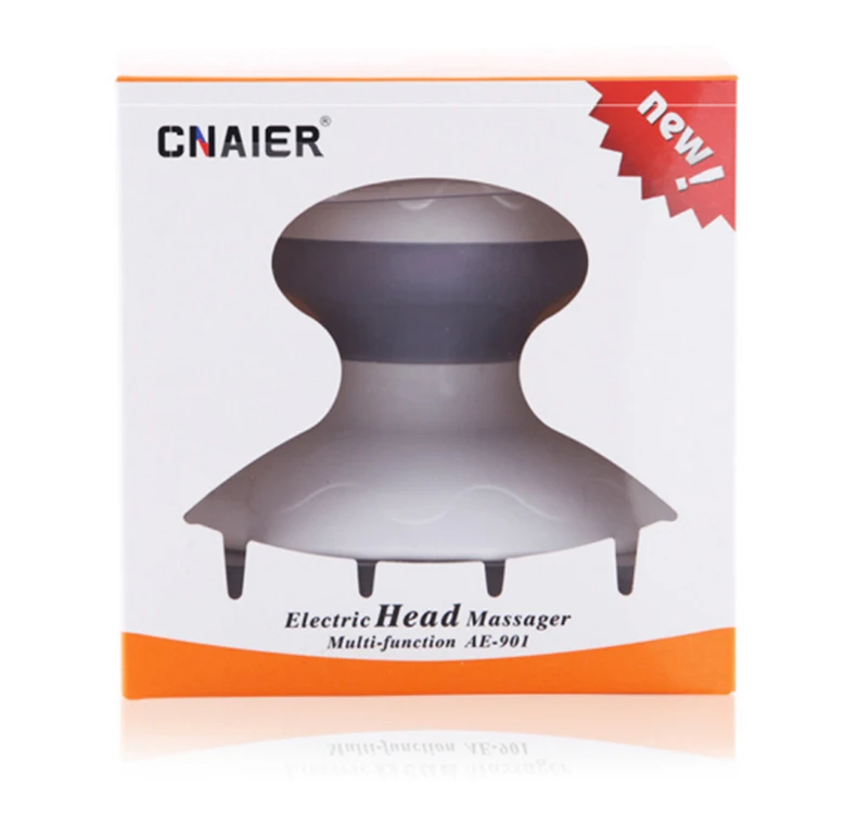 2-1 Waterproof Vibration Portable Kneading Scalp Head Neck Relief Anti-Stress Electric Head Washing & Massager