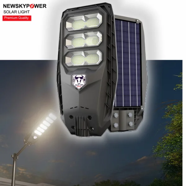 Residential DC Powered Outdoor Light Waterproof IP66 200w 300w 400w 500w Integrated Led Solar Street Light Radar Sensor For Sale