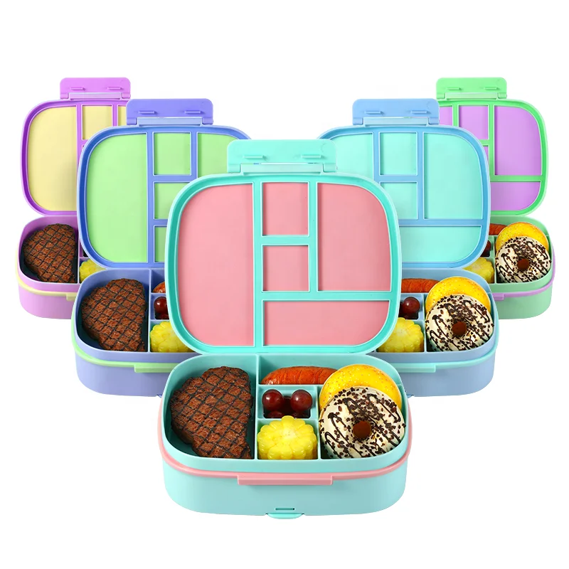 Everich Kids Bento Lunch Box for Adults and Children Durable On-the-Go Meal BPA-Free
