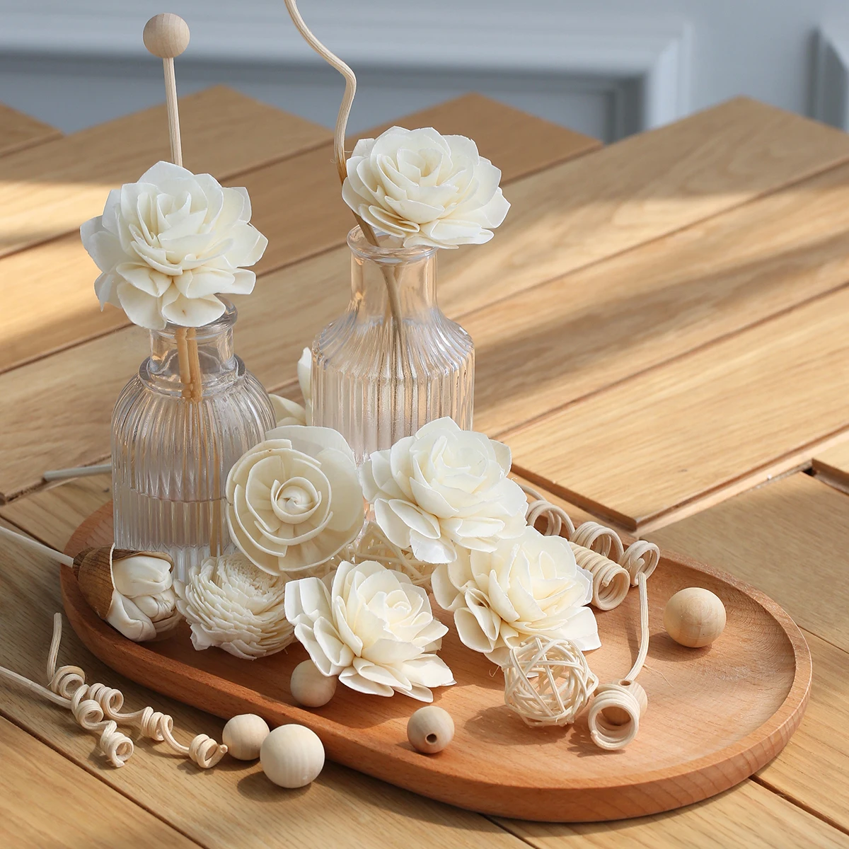 True Scent Reed Diffuser Flower Aromas Sola Wood Flower Sola Flowers Diffuser With Rattan Diffuser Sticks