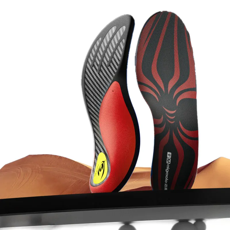 Leisure running carbon plate insole 0.4/0.6 mm to assist beginner runners running shoe inserts full palm rebound sports shoe pad