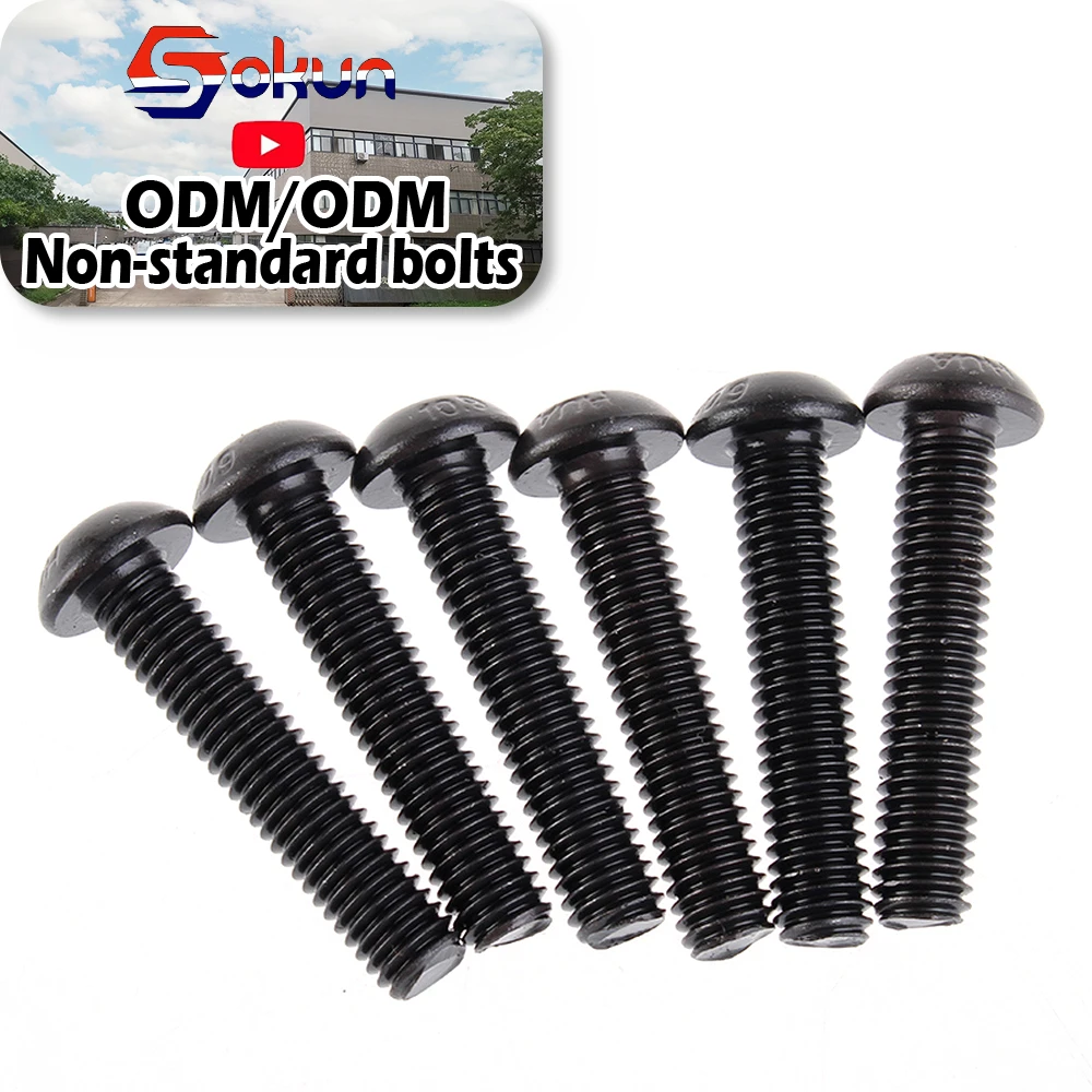 Grade 10.9 Black Hex Socket Button Head Cap Screws  Iso7380 Hexagon Socket Pan Head Set Screw