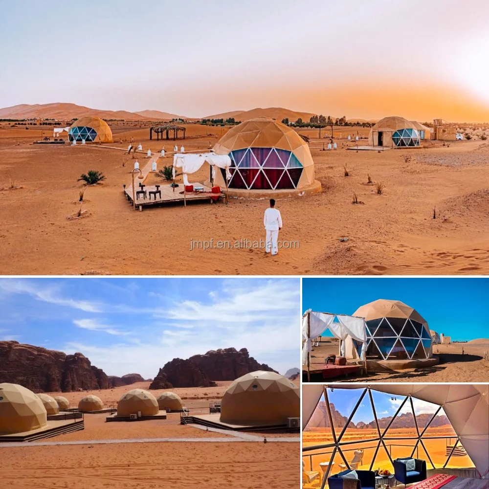 Durability 20ft frame-less prefabricated modular tiny Mars dome houses geodesic dome tent igloo tent